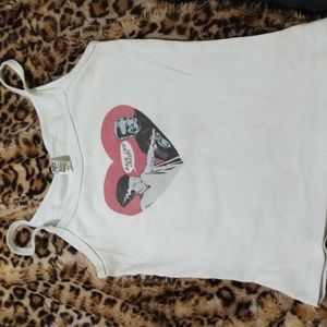 Frankenstein and bride tank top M/OS